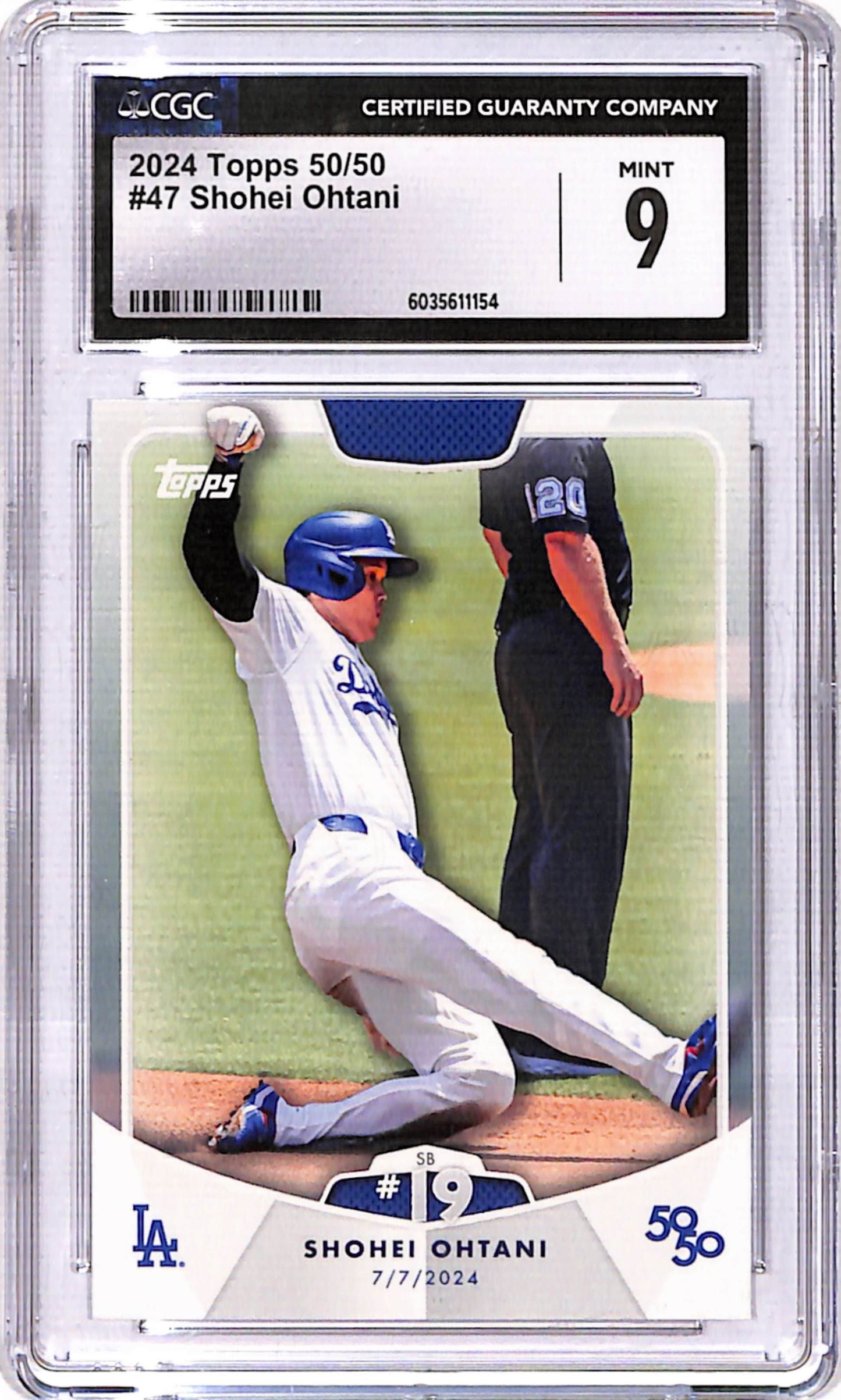 Shohei Ohtani 2024 Topps 50/50 #47 CGC 9 Mint