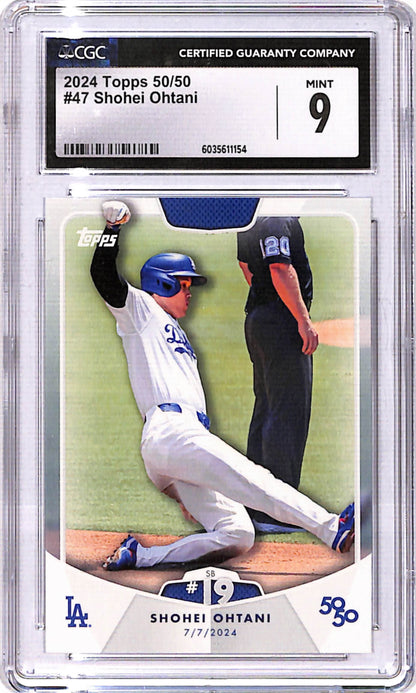 Shohei Ohtani 2024 Topps 50/50 #47 CGC 9 Mint