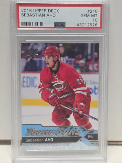 Sebastian Aho 2016 Upper Deck Rookie #210 PSA 10 Gem Mint 2626