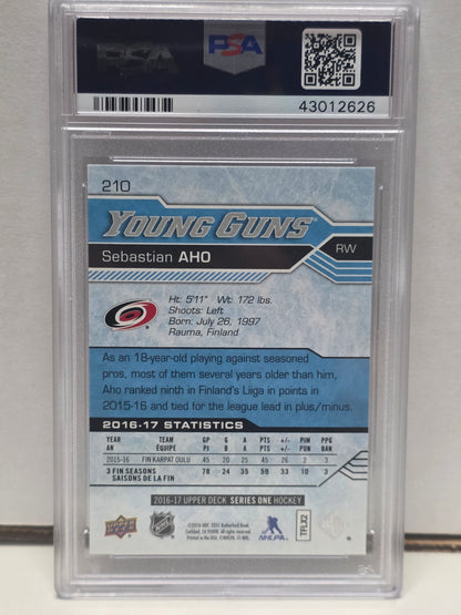 Sebastian Aho 2016 Upper Deck Rookie #210 PSA 10 Gem Mint 2626