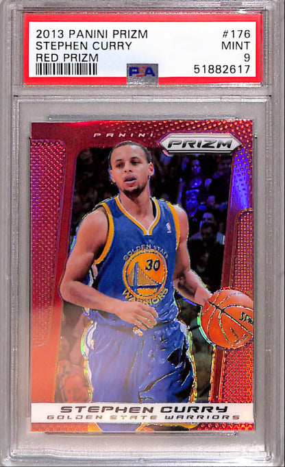 Stephen Curry 2013 Panini PRizm #176 Red Prizm PSA 9 Mint