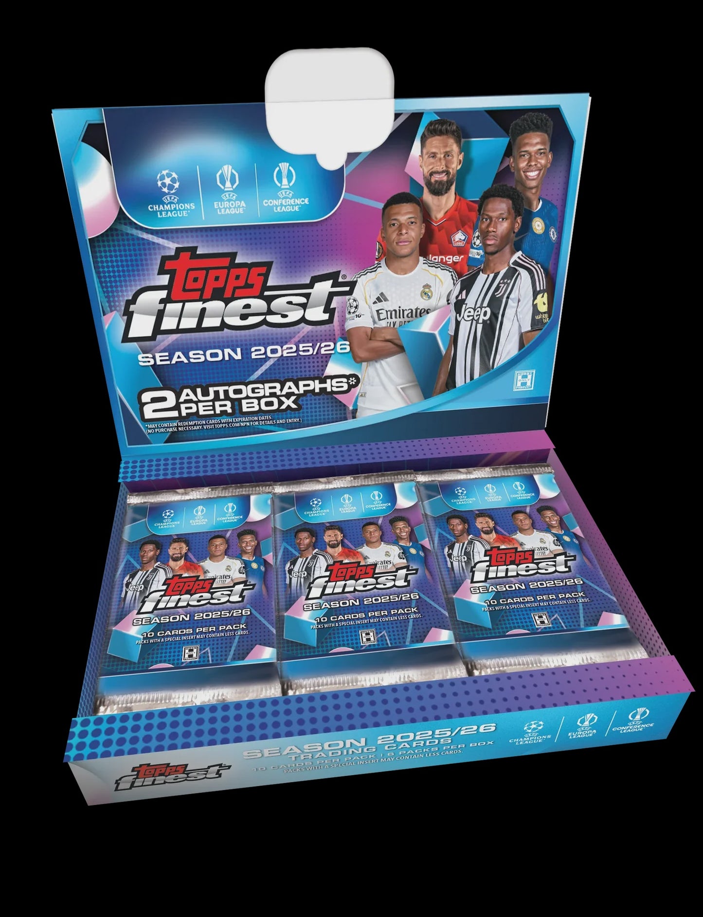 2025-26 Topps UEFA Club Competitions Finest Soccer Hobby Box
