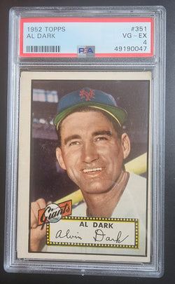 Al Dark 1952 Topps #351 PSA 4