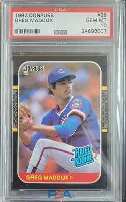 Greg Maddux 1987 Donruss #36 PSA 10 Gem Mint