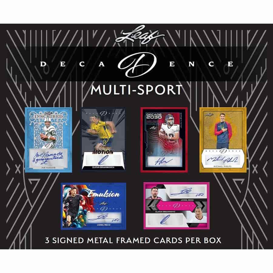 2024 Leaf Decadence Multi-Sport Hobby Box - 3 Box Case