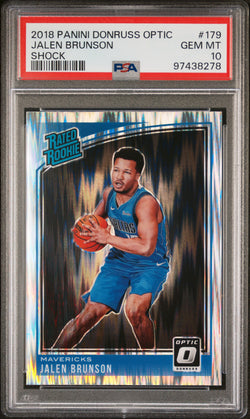 Jalen Brunson 2018 Donruss Optic Shock #179 PSA 10 Gem Mint 8278