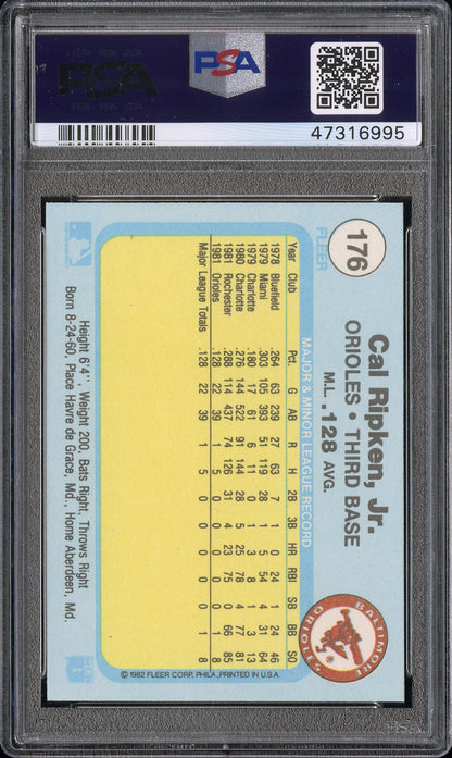 Cal Ripken Jr. 1982 Fleer Rookie #176 PSA 10 Gem Mint