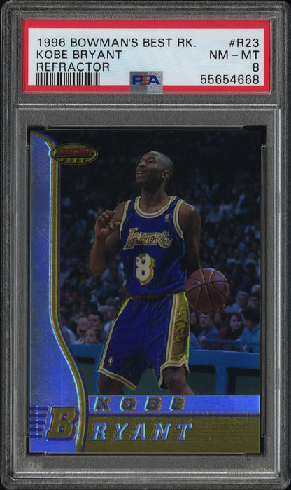 Kobe Bryant 1996 Bowmans Best Rookie #R23 Refractor PSA 8 Nm-Mint