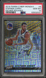 Stephen Curry 2019 Panini Cyber Monday Escher Squares #4/10 PSA 10 Gem Mint