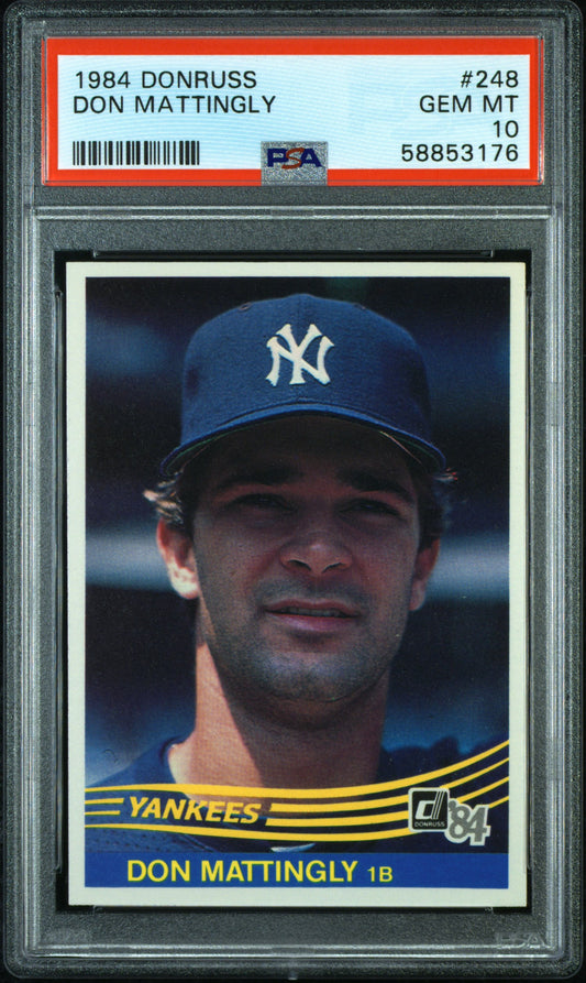 Don Mattingly 1984 Donruss Rookie #248 PSA 10 Gem Mint