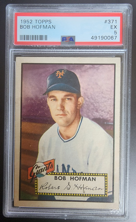 Bob Hofman 1952 Topps #371 PSA 5