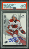 Sebastian Aho 2018 SP Authentic Autograph #158 PSA 9 Auto 10