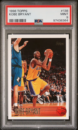 Kobe Bryant 1996 Topps Rookie #138 PSA 9 Mint