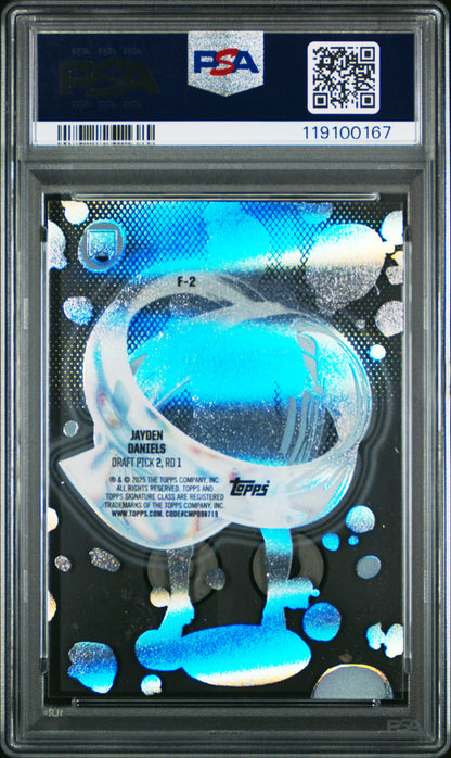 Jayden Daniels 2024 Topps Signature Class Fluidity PSA 10 Gem Mint
