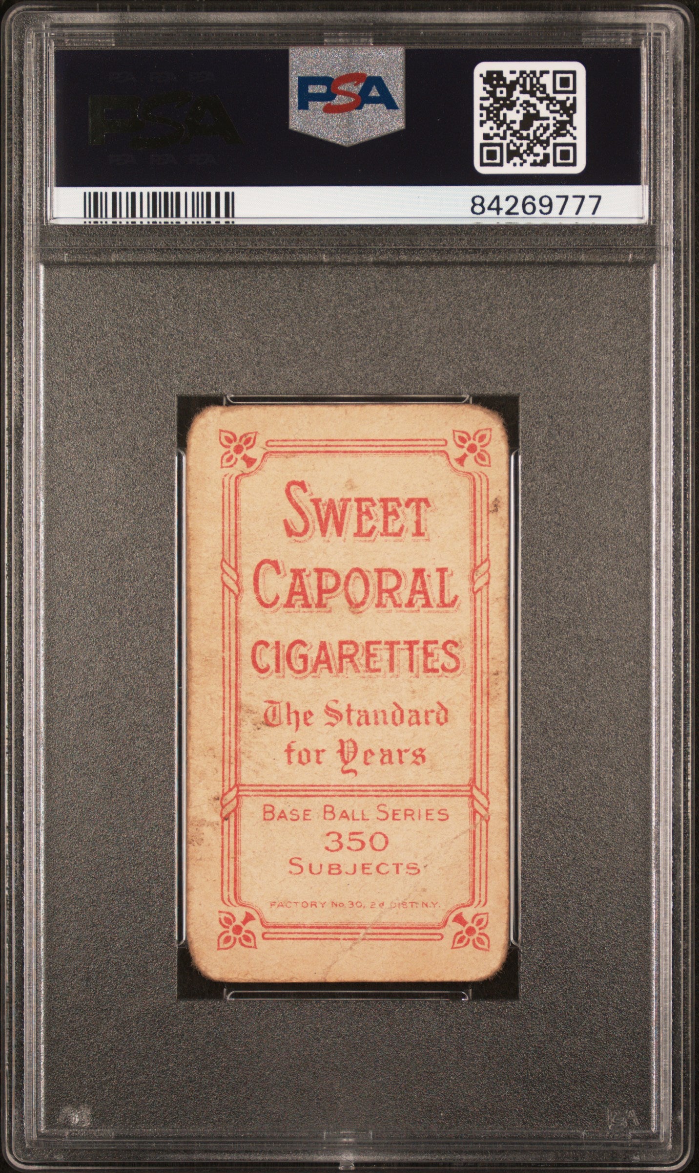 Herman Armbruster 1909-11 T206 Sweet Caporal 350/30 PSA 1.5 Fair