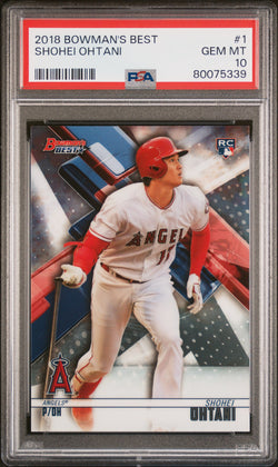 Shohei Ohtani 2018 Bowmans Best #1 PSA 10 Gem Mint 5339