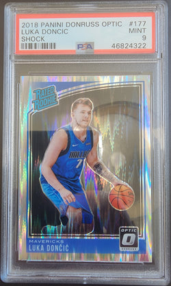 Luka Doncic 2018 Donruss Optic #177 Shock PSA 9 Mint