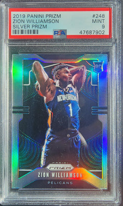 Zion Williamson 2019 Panini Prizm #248 Silver PSA 9 Mint