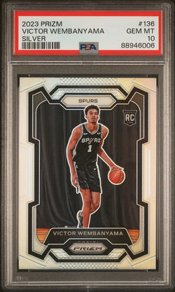 Victor Wembanyma 2023 Panini Prizm Silver #136 PSA 10 Gem Mint