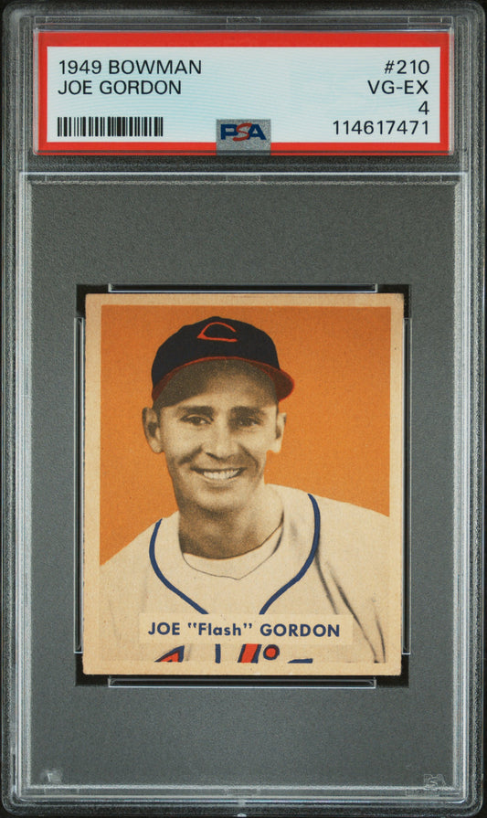 Joe Gordon 1949 Bowman #210 PSA 4 Vg-Ex