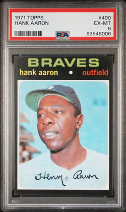 Hank Aaron 1971 Topps #400 PSA 6 EX-MINT