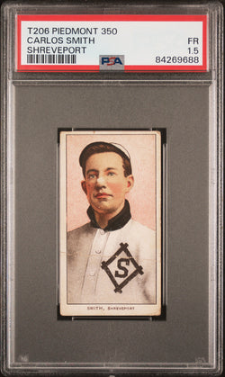 Carlos Smith 1909-11 T206 Piedmont 350 Shreveport PSA 1.5 Fair