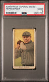 Heinie Berger 1909-11 T206 Sweet Caporal 350/30 PSA 2 Good