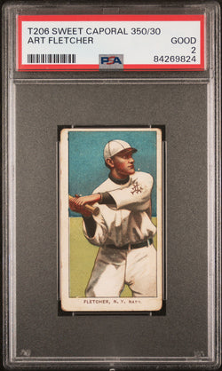 Art Fletcher 1909-11 T206 Sweet Caporal 350/30 PSA 2 Good