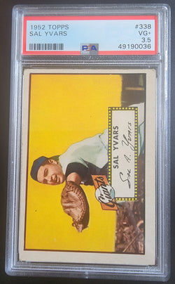 Sal Yvars 1952 Topps #338 PSA 3.5