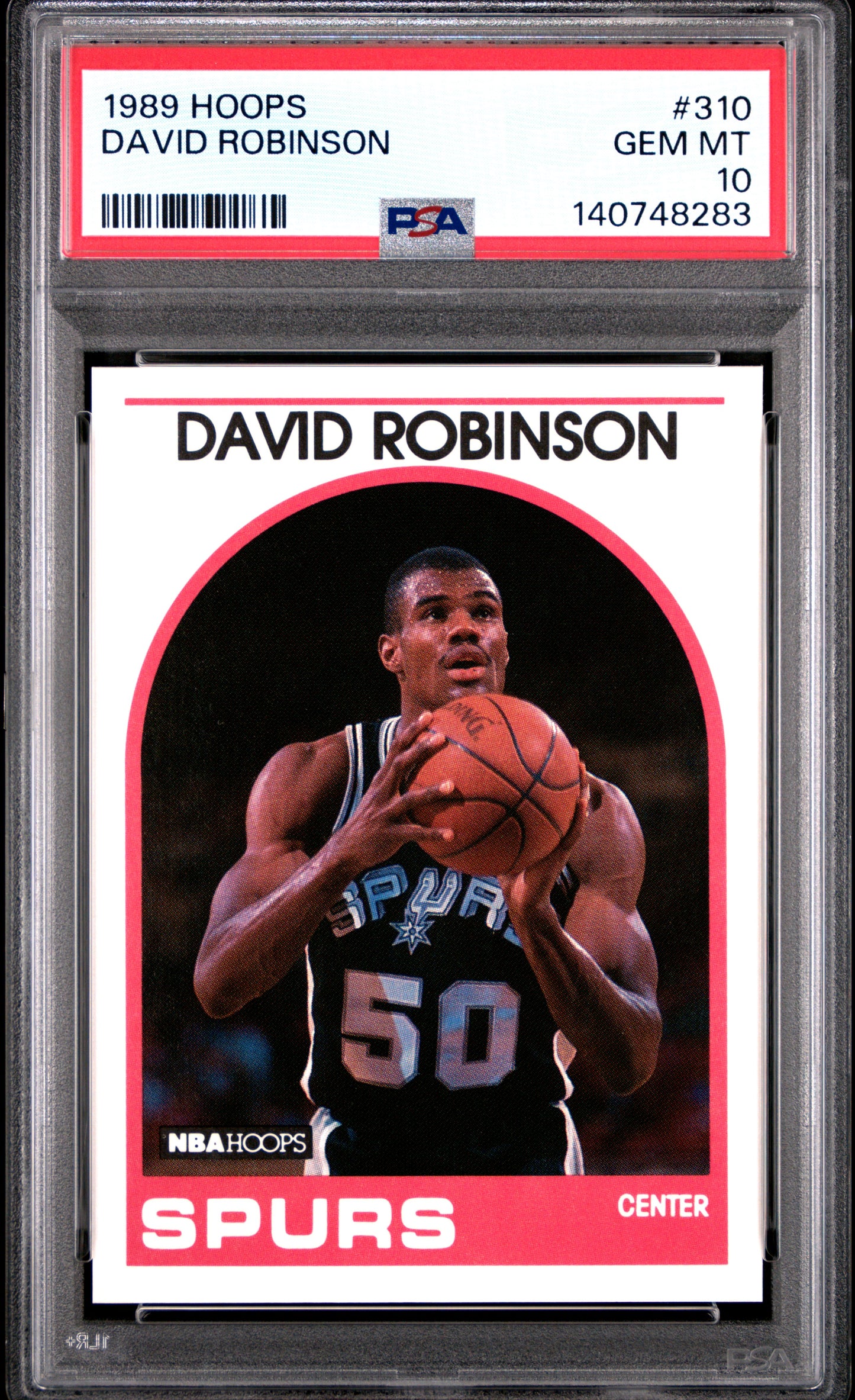 David Robinson 1989 Hoops Rookie #310 PSA 10 Gem Mint 8283