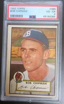 Bob Chipman 1952 Topps #388 PSA 4