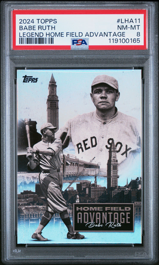 Babe Ruth 2024 Topps Home Field Advantage PSA 8 Nm-Mint