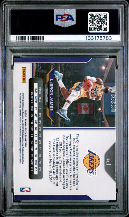 Lebron James 2020 Panini Prizm #1 PSA 10 Gem Mint 5783