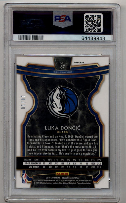 Luka Doncic 2021 Panini Industry Summitt Pink 10/10 PSA 9 Mint