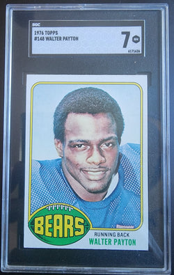 Walter Payton 1976 Topps #148 SGC 7 Near Mint