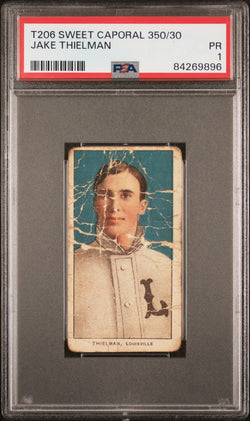 Jake Thielman 1909-11 T206 Sweet Caporal 350/30 PSA 1 Poor