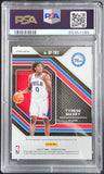 Tyrese Maxey 2020 Prizm Rookie Penmanship Silver Auto PSA 9 Mint