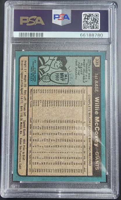 Willie McCovey 1980 Topps #335 PSA 9 Mint