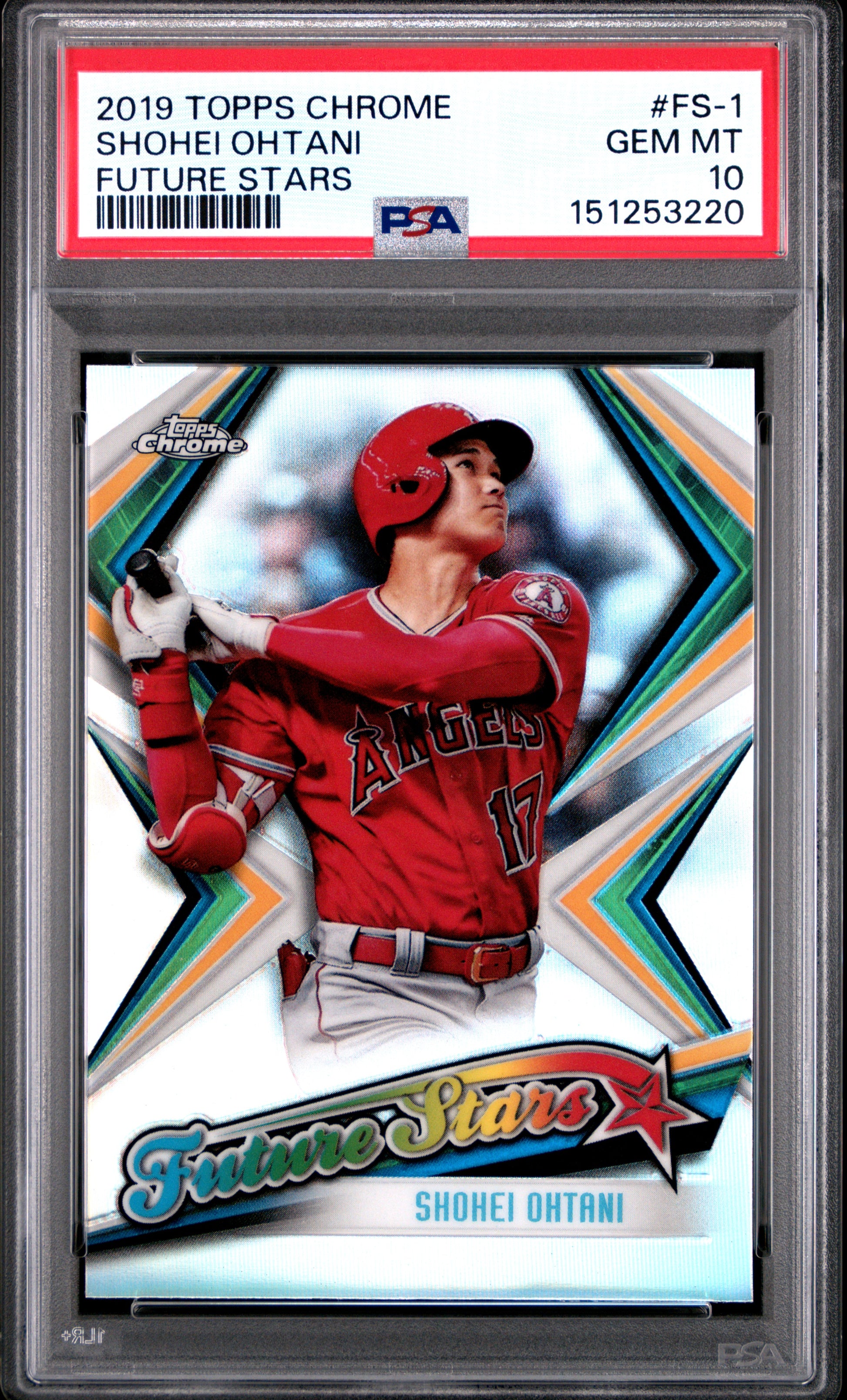 Shohei Ohtani 2019 Topps Chrome Future Stars PSA 10 Gem Mint 3220