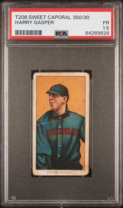 Harry Gasper 1909-11 T206 Sweet Caporal 350/30 PSA 1.5 Fair