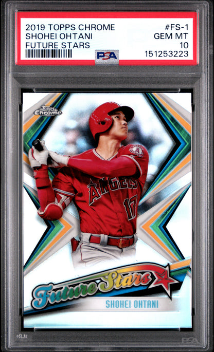 Shohei Ohtani 2019 Topps Chrome Future Stars #FS1 PSA 10 Gem Mint 3223
