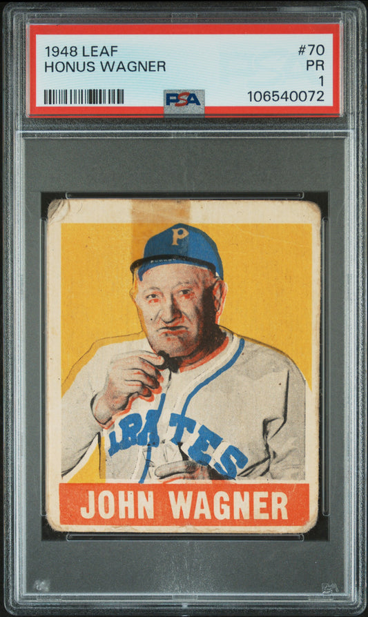 Honus Wagner 1948 Leaf #70 PSA 1 Poor