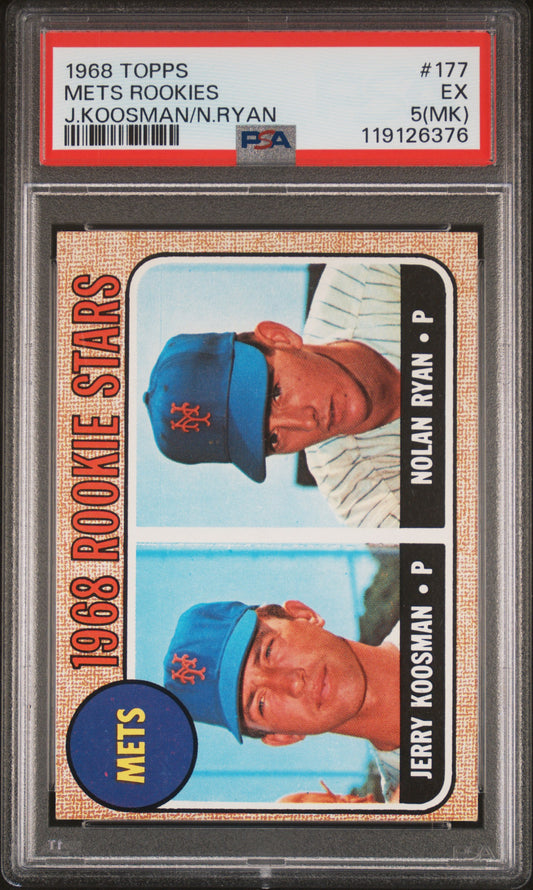 Nolan Ryan 1968 Topps Rookie #177 PSA 5 MK