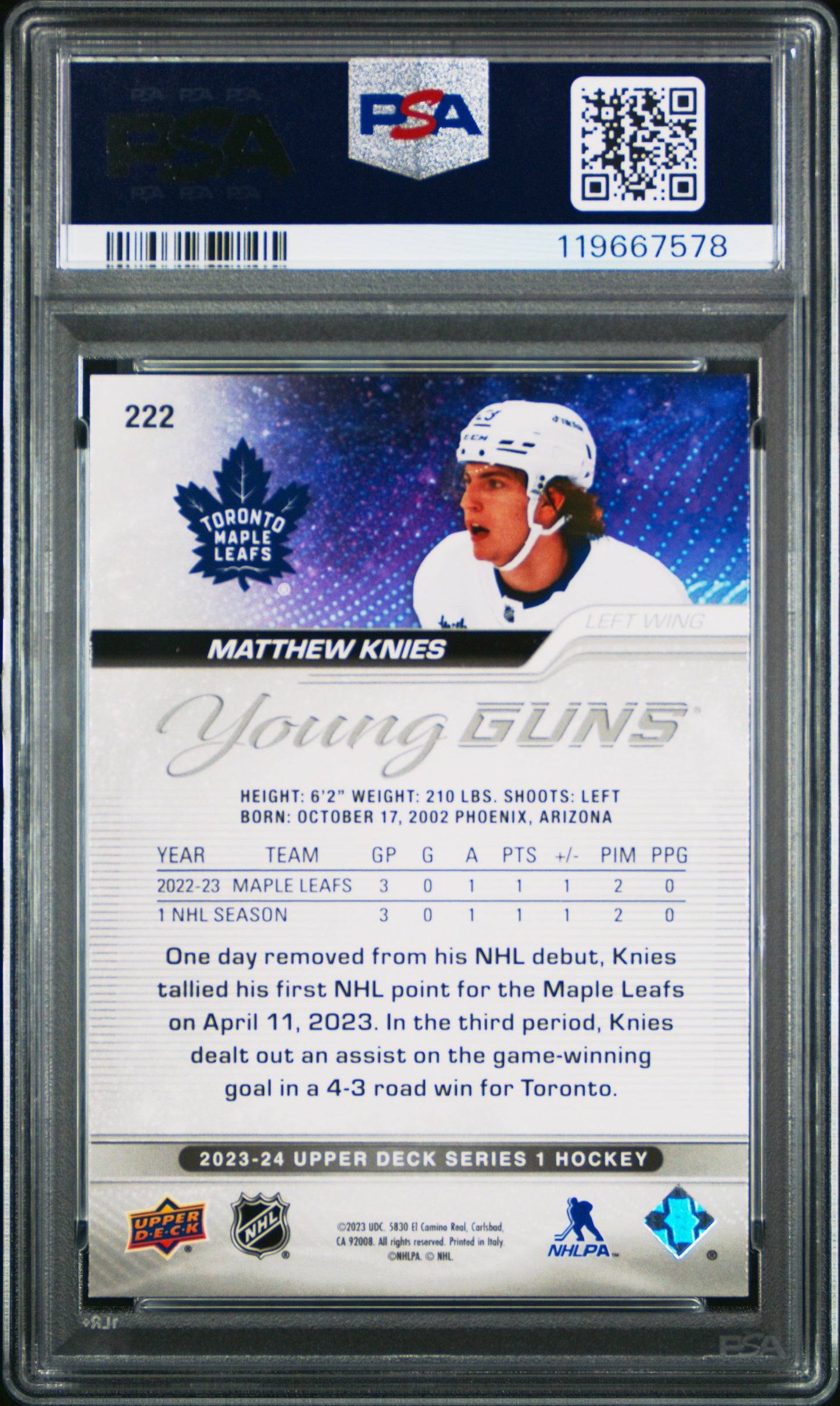 Philippe Maillet 2020 Upper Deck Rookie #486 High Gloss #5/10 PSA 10 Gem Mint