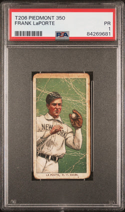 Frank Laporte 1909-11 T206 Piedmont 350 PSA 1 Poor