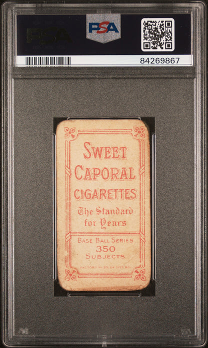 Chief Myers Meyers, 1909-11 T206 Sweet Caporal 350/30 Fielding PSA 1 Poor