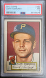 Clem Koshorek 1952 Topps #380 PSA 7