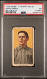 Shad Barry 1909-11 T206 Sweet Caporal 350/30 Milwaukee PSA 1.5 Fair MK