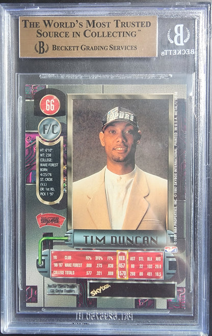 Tim Duncan 1997 Metal Universe #66 BGS 9.5 Gem Mint