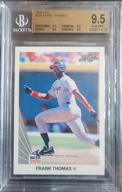 Frank Thomas 1990 Leaf #300 BGS 9.5 Gem Mint